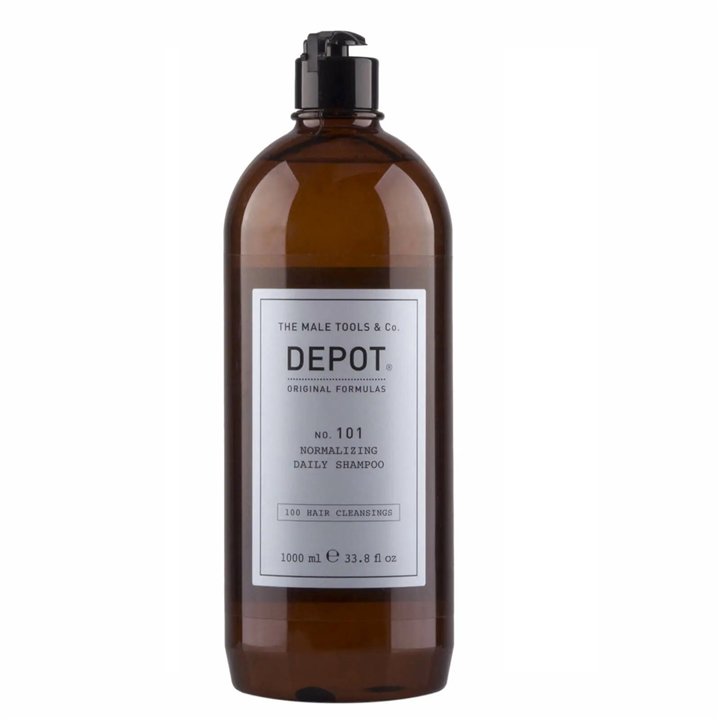 Depot, 100 Hair Cleansing No. 101, Botanical Complex, Hair Shampoo, Normalizing, 1000 ml - Teknashop Ltd
