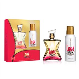 Set Shakira: Love Rock, Eau De Toilette, For Women, 80 ml + Love Rock, Floral, Deodorant Spray, For Women, 150 ml - Teknashop Lt