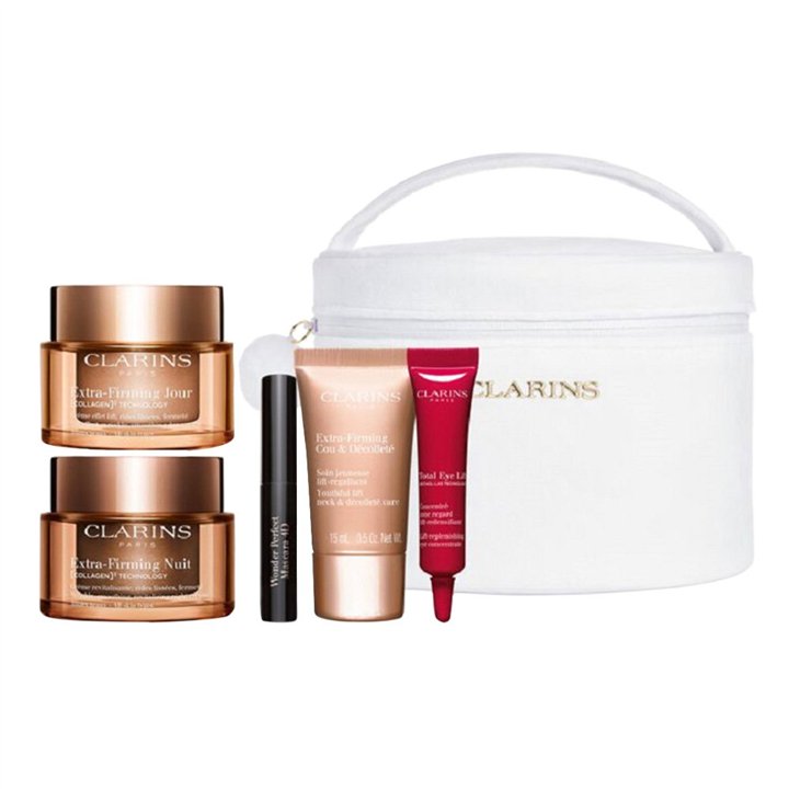 Set Clarins: Extra-Firming, Anti-Ageing, Day, Cream, For Face, 50 ml + Extra-Firming, Anti-Wrinkle, Night, Cream, For Face, 50 m