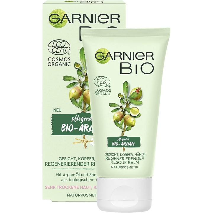 Garnier, Bio - Argan Nutriente, Argan Oil, Body Balm, Face, Body, Hands, 50 ml - Teknashop Ltd