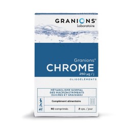 Granions, Chrome, Blood Sugar Control & Curbing Sugar Cravings, Capsules, 60 Capsules - Teknashop Ltd