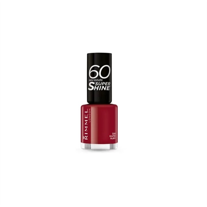 Rimmel 60 Seconds Super Shine 320 Rapid Ruby - unisex - Teknashop Ltd
