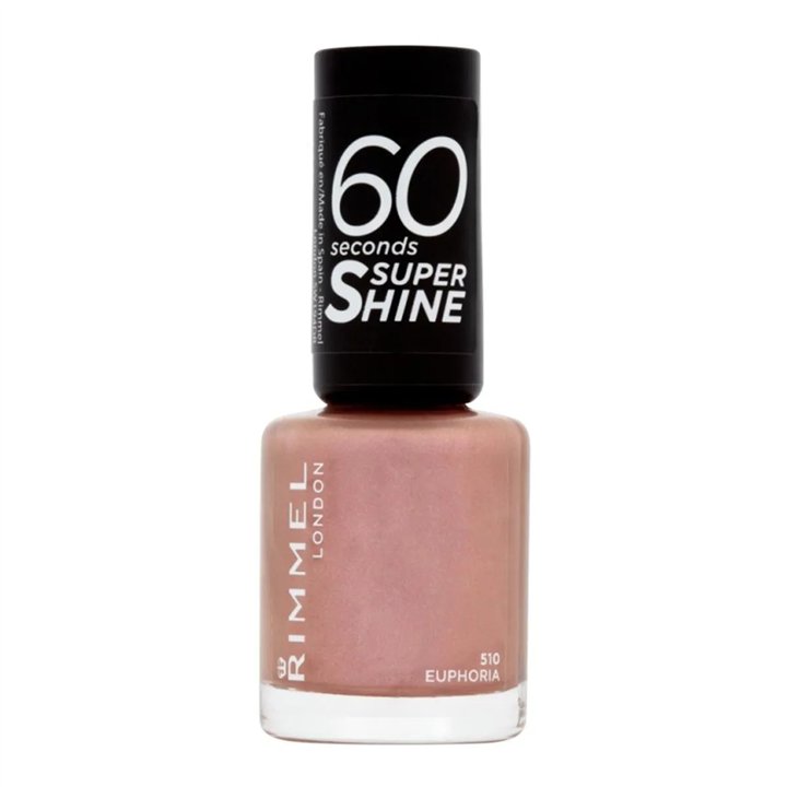 Rimmel London 60 Seconds Super Shine Nail Lacquer 510 Euphoria - unisex - Teknashop Ltd