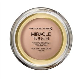 Max Factor Miracle Touch Skin Perfecting Foundation Spf30 045 Warm Almond - unisex - Teknashop Ltd