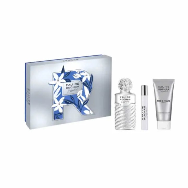 Rochas Eau de Rochas L'Essentiel Eau de Parfum Spray 100ml Set 3 Pieces - woman - Teknashop Ltd