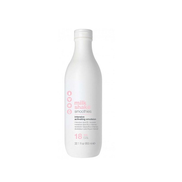 Milk Shake, Smoothies Intensive, Hair Oxidant Lotion, 5.4%, 18 vol, 1000 ml - Teknashop Ltd