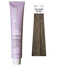 Milk Shake, Creative, SLS/SLES-Free, Permanent Hair Dye, 6.16A Ash Dark Blond, 100 ml - Teknashop Ltd