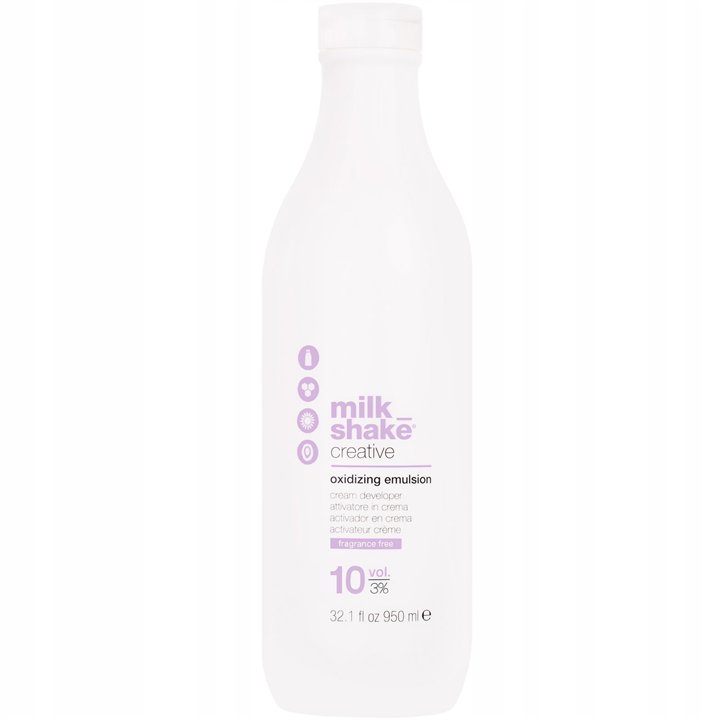 Milk Shake, Creative, Hair Oxidant Lotion, 3%, 10 vol, 950 ml - Teknashop Ltd