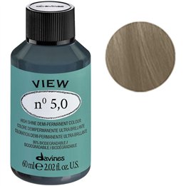Davines, View, Demi-Permanent Hair Dye, 5.0 , 60 ml - Teknashop Ltd