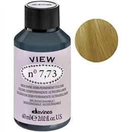 Davines, View, Demi-Permanent Hair Dye, 7.73 , 60 ml - Teknashop Ltd