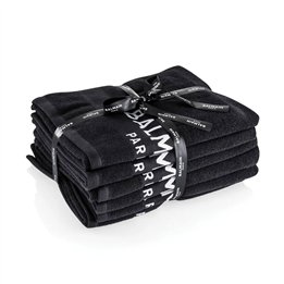 Set, Balmain, Black Bleach Proof Salon, Salon Textile Towel, 6 pcs - Teknashop Ltd