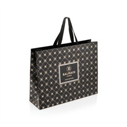 Balmain, Limited Edition, Shopping, GWP Cardboard Bag, Black, 50x15x40 cm - Teknashop Ltd