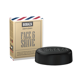Biobaza, Black Energy, Charcoal, Sebum-Regulating, Shaving Soap, 100 g - Teknashop Ltd