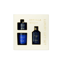Set Sorvella: Blue Angel, Stick, Aroma Reed Diffuser, 120 ml + Blue Angel, Fruity & Floral, Scented Candle, 170 g + Blue Angel, 