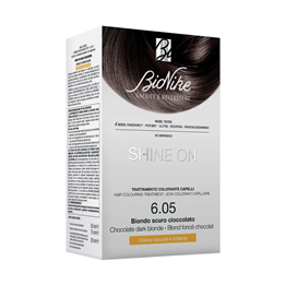 BioNike, Shine On, Permanent Hair Dye, 6.05 Dark Chocolate Blonde, 145 ml