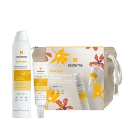Set Sesderma: Repaskin Transparent, Hydrating & Protecting, Sunscreen Spray, SPF 50, 200 ml + Repaskin, Protecting & Repairing, 