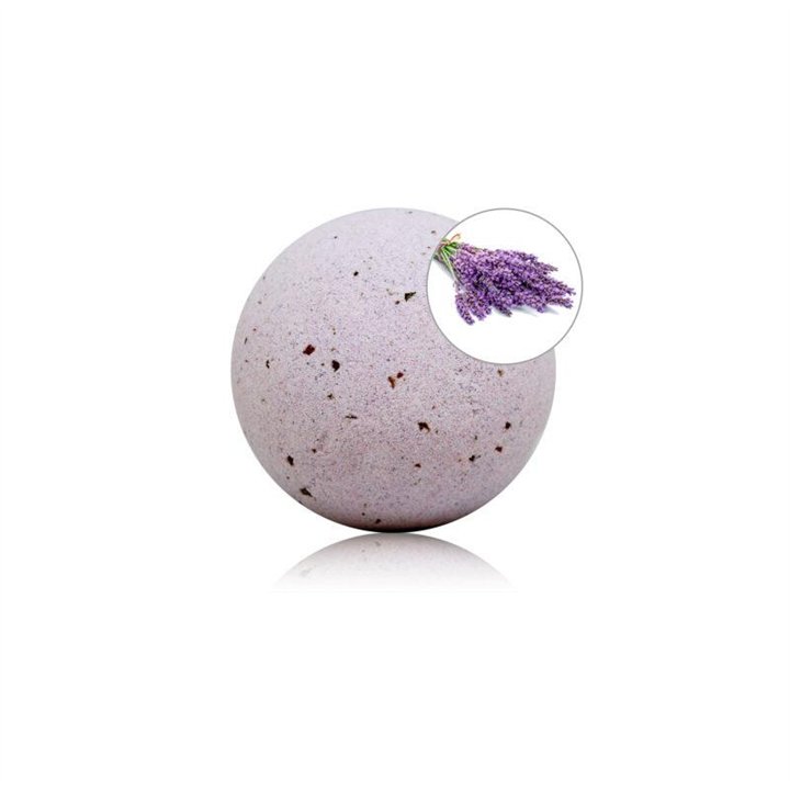 Lavender Aroma Bath Bomb with Rose Petals 140 gr - 8412345047824 - Teknashop Ltd