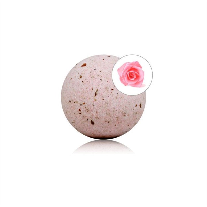 Roses Bath Bomb with Rose Petals 150 gr - 8412345047848 - Teknashop Ltd