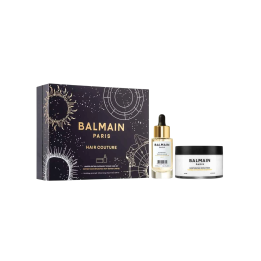 Set Balmain Professionnel: Overnight, Botanical Oils, Hair Serum, Repairing, 30 ml + Moisturizing, Hair Treatment Cream Mask, Fo