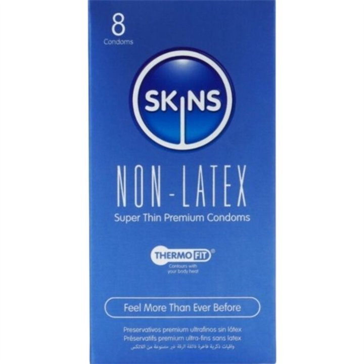 SKINS - LATEX-FREE CONDOMS PACK OF 8 - D-245914 - Teknashop Ltd