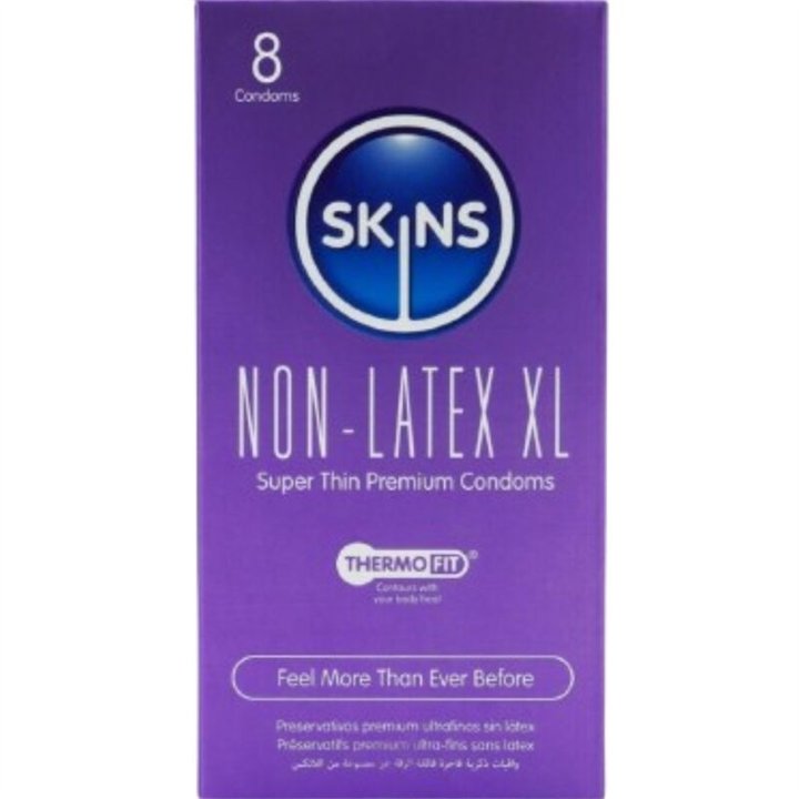 SKINS - LATEX-FREE CONDOMS XL PACK OF 4 - D-245916 - Teknashop Ltd