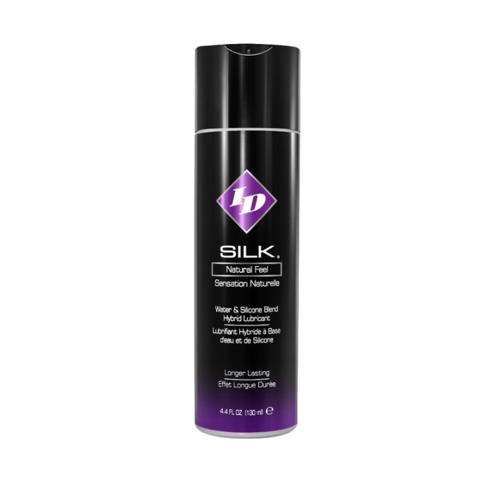 ID SILK - NATURAL FEEL SILICONE/WATER 130 ML - D-201574 - Teknashop Ltd