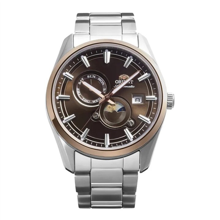 Orient Stretto Sun and Moon Automatic RA-AK0313Y30B Men's Watch - RA-AK0313Y30B - Teknashop Ltd