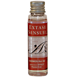 EXTASE SENSUAL - HEAT EFFECT MASSAGE OIL WITH PASSION FRUIT PHEROMONES TRAVEL 35 ML - D-205222