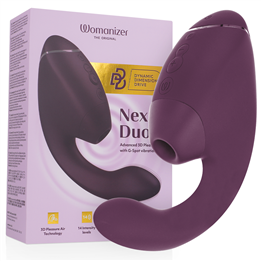 WOMANIZER - DUO NEXT DUAL CLITORAL & G-SPOT STIMULATOR DARK PURPLE - D-245098