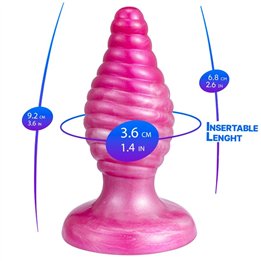 SILEXD - CHERRY ANAL PLUG FANTASY LIQUID SILICONE THERMOREACTIVE PINK 9.2 CM - D-245454
