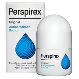 Perspirex, Original, Idebenone Ester, Antiperspirant, Deodorant Roll-On, Unisex, 20 ml