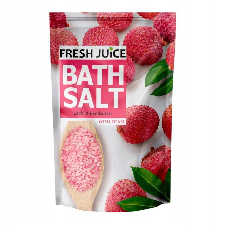 Fresh Juice, Litchi & Rambutan, Regenerating, Bath Salt, 500 g - Teknashop Ltd