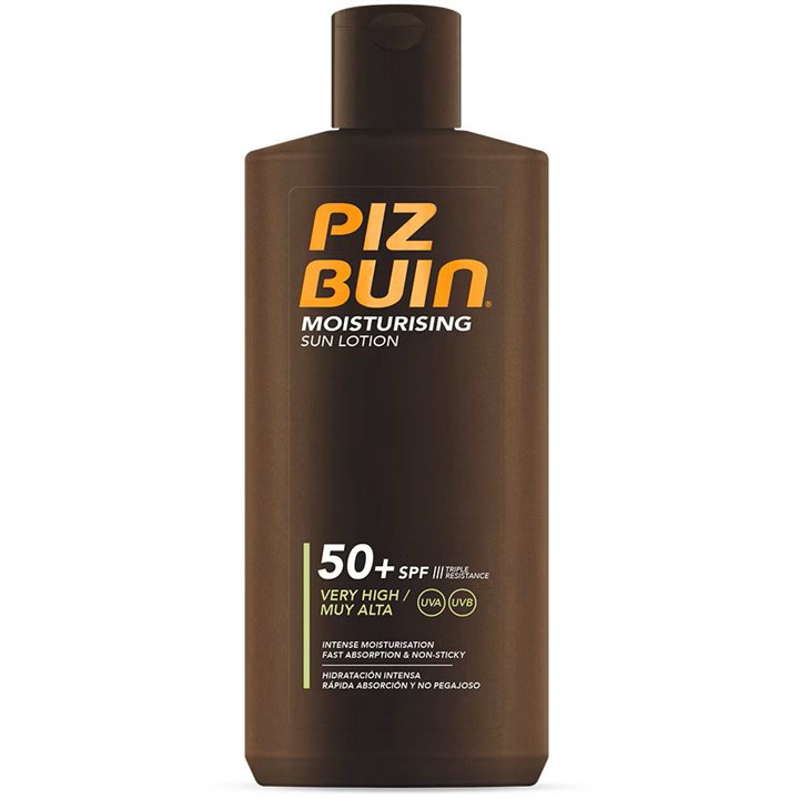 Piz Buin, Moisturizing, Sun Protection, Sunscreen Lotion, SPF 50, 200 ml - Teknashop Ltd