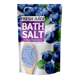 Fresh Juice, Blueberry & Black Cherry, Bath Salt, 500 g - Teknashop Ltd