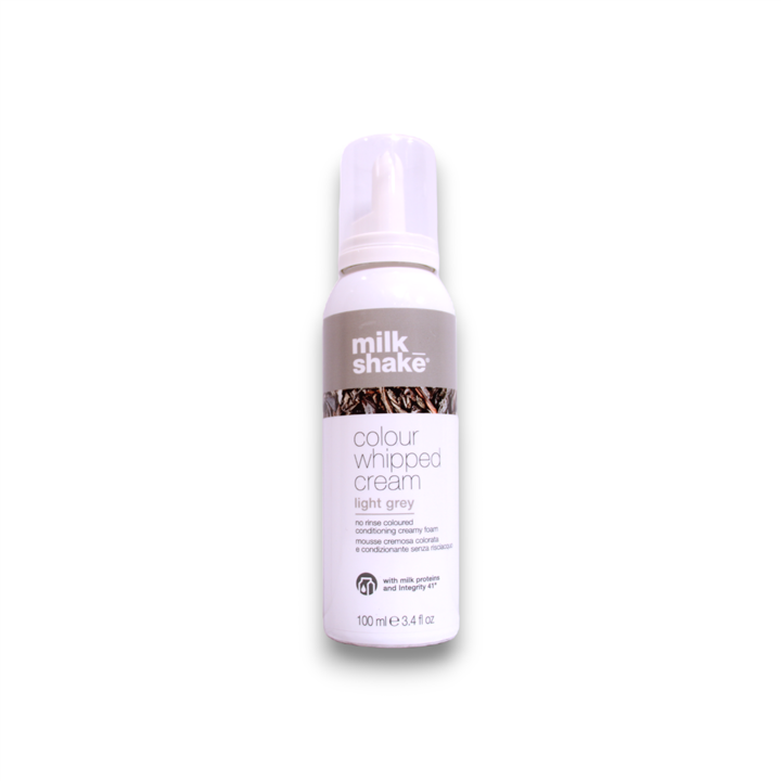 Milk Shake, Colour Whipped Cream, Organic Fruit Extracts, Hair Colour Leave-In Mousse,  Light Grey, 100 ml