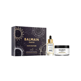 Set Balmain Professionnel: Overnight, Botanical Oils, Hair Serum, Repairing, 30 ml + Moisturizing, Hair Treatment Cream Mask, Fo