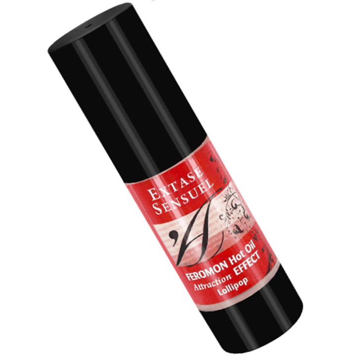 EXTASE SENSUAL - HEATING EFFECT MASSAGE OIL WITH LOLLIPOP PHEROMONES 30 ML - D-201721 - Teknashop Ltd