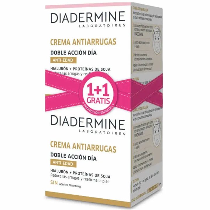 Diadermine Double Action Anti Wrinkle Day Cream 50ml Set 2 Pieces - unisex - Teknashop Ltd
