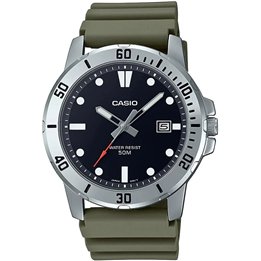 CASIO SPORT COLLECTION Mod. DIVER 50M - GREEN - WW.MTP-VD01-3EVUDF - Teknashop Ltd