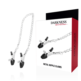 DARKNESS - ADJUSTABLE NIPPLE CLAMPS METAL - D-221237