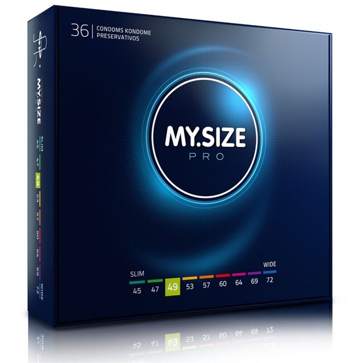 MY SIZE - PRO CONDOMS 49 MM 36 UNITS - D-228863 - Teknashop Ltd