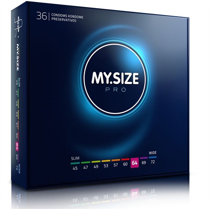 MY SIZE - PRO CONDOMS 64 MM 36 UNITS - D-228875 - Teknashop Ltd