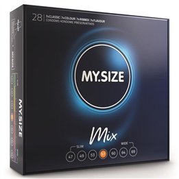 MY SIZE - MIX CONDOMS 57 MM 28 UNITS - D-233577 - Teknashop Ltd