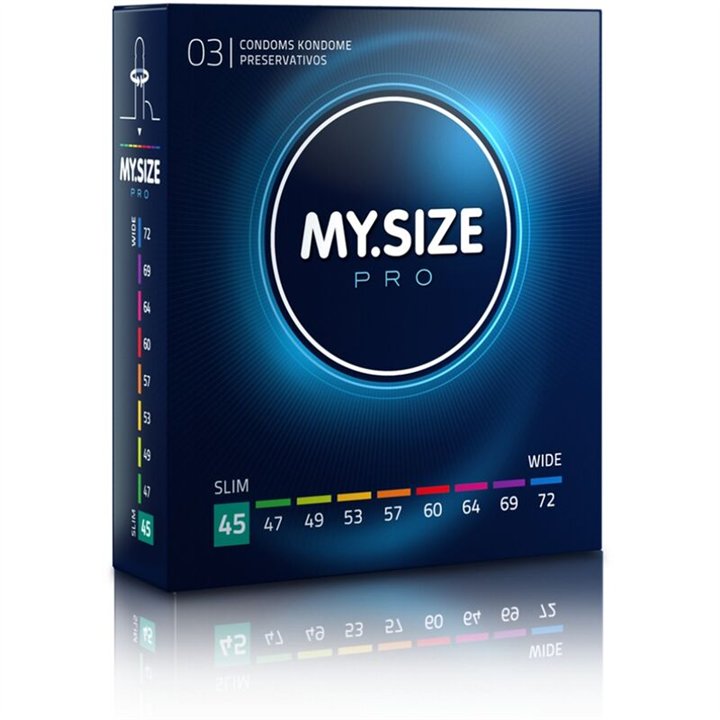 MY SIZE - PRO CONDOMS 45 MM 3 UNITS - D-228854 - Teknashop Ltd
