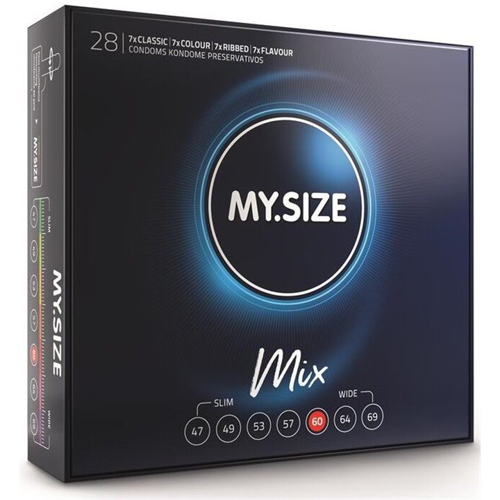 MY SIZE - MIX CONDOMS 60 MM 28 UNITS - D-233578