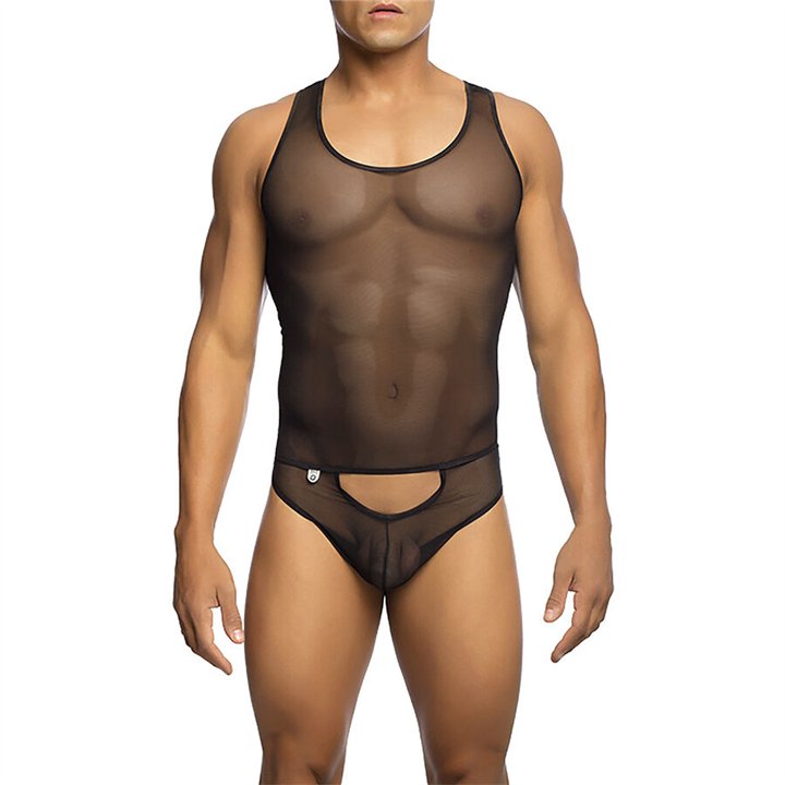 MOB - TRANSPARENT BLACK BODYSHEER SIZE S/M - D-243559 - Teknashop Ltd