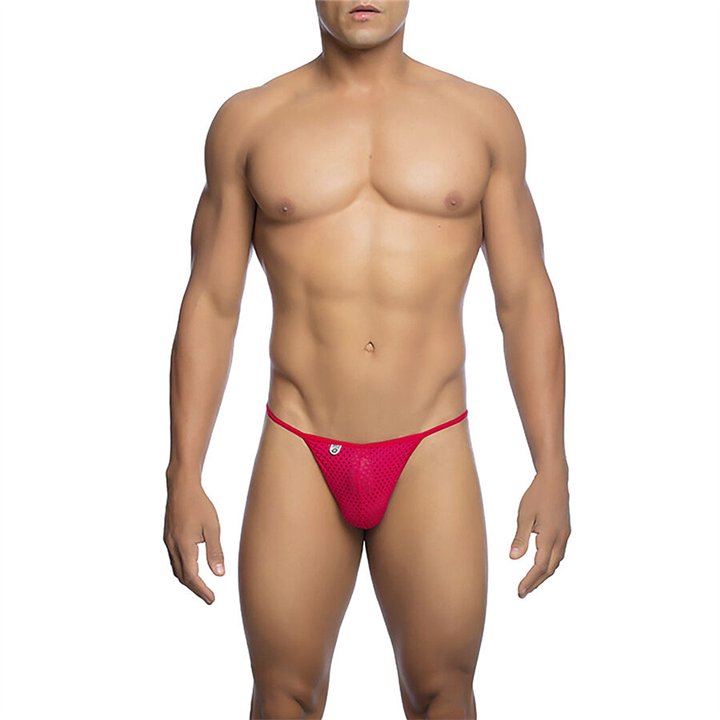 MOB - RED MICROFIBER V-STRING SIZE S/M - D-243551