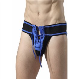 MOB - FETISH JOCKSTRAP FOOTBALL BLUE SIZE L - D-243514