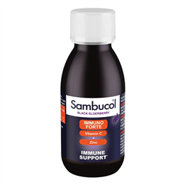 Sambucol, Immuno Forte, Black Eldeberry, Vitamin C & Zinc, Support The Immune System, Syrup, 120 ml