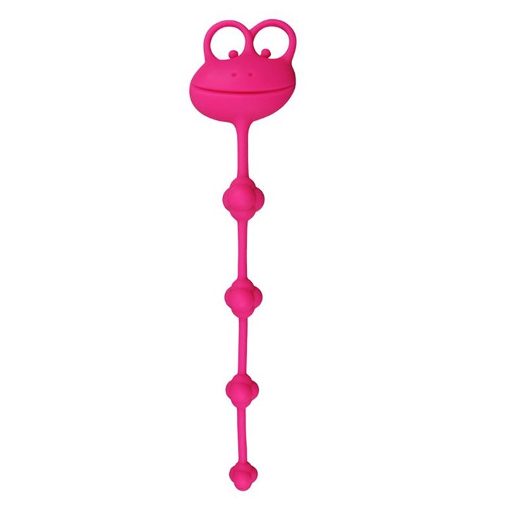 Anal Beads Frog Pink - LO-BK25P - Teknashop Ltd